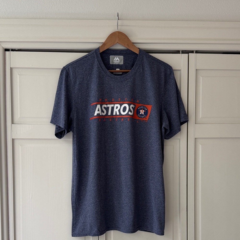 Majestic brand Blue Houston Astros Short Sleeve Tee